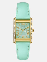 Blue Leather Analog Watch