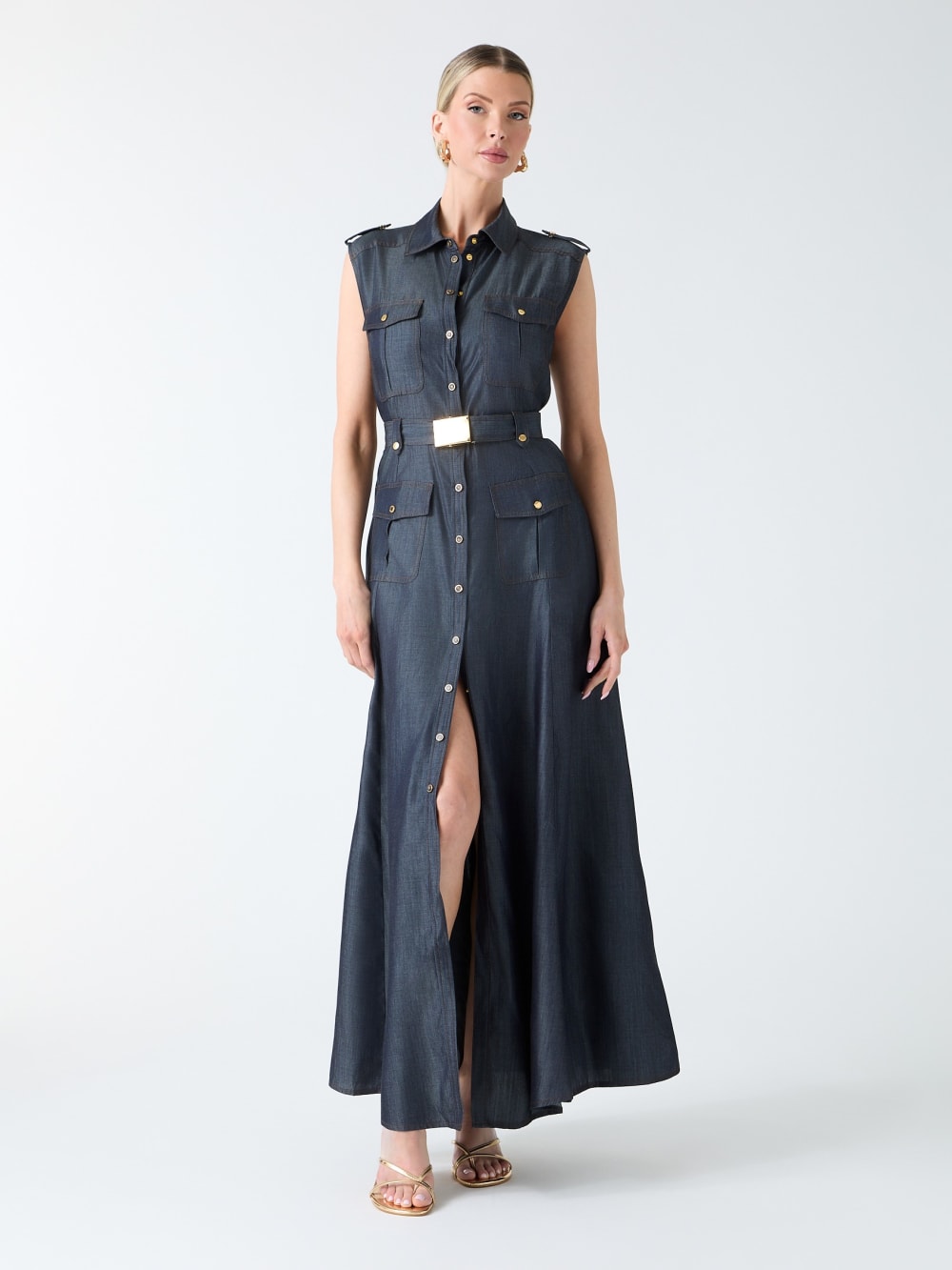 Eco Carla Maxi Denim Dress