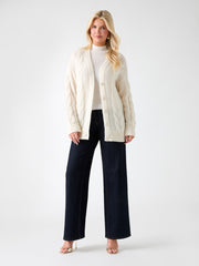 Ginny Cable-Knit Sweater Cardigan