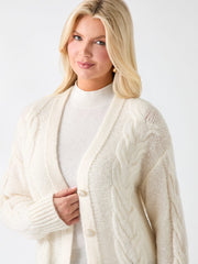 Ginny Cable-Knit Sweater Cardigan