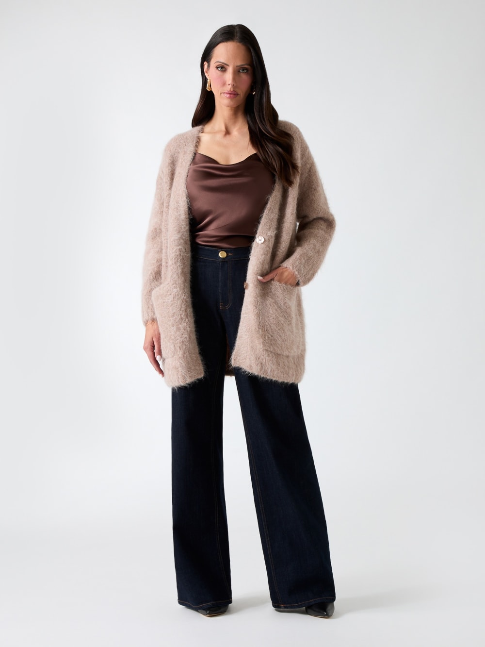 Michaela Alpaca-Blend Cardigan