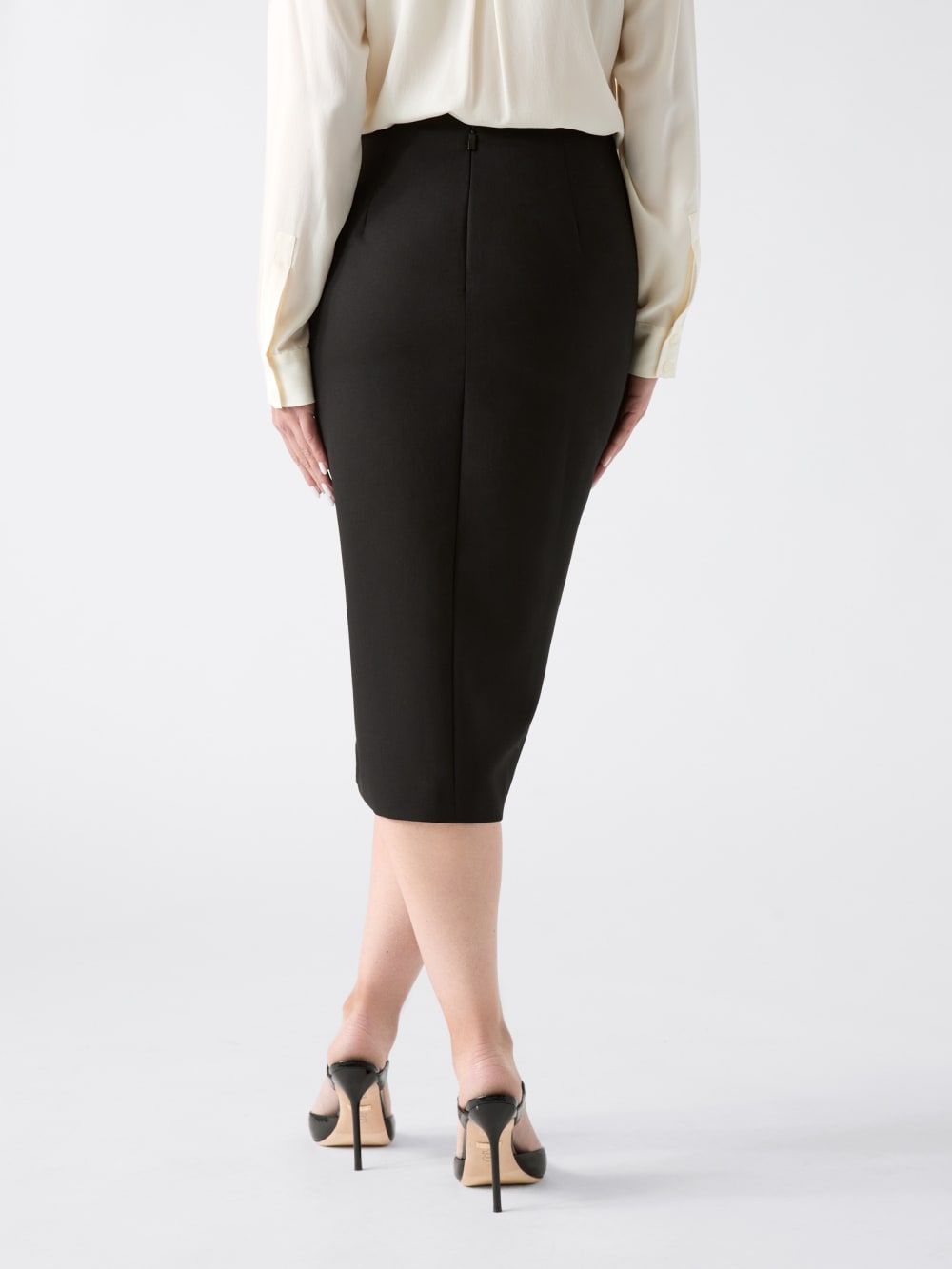 Dalia Buttons Midi Skirt