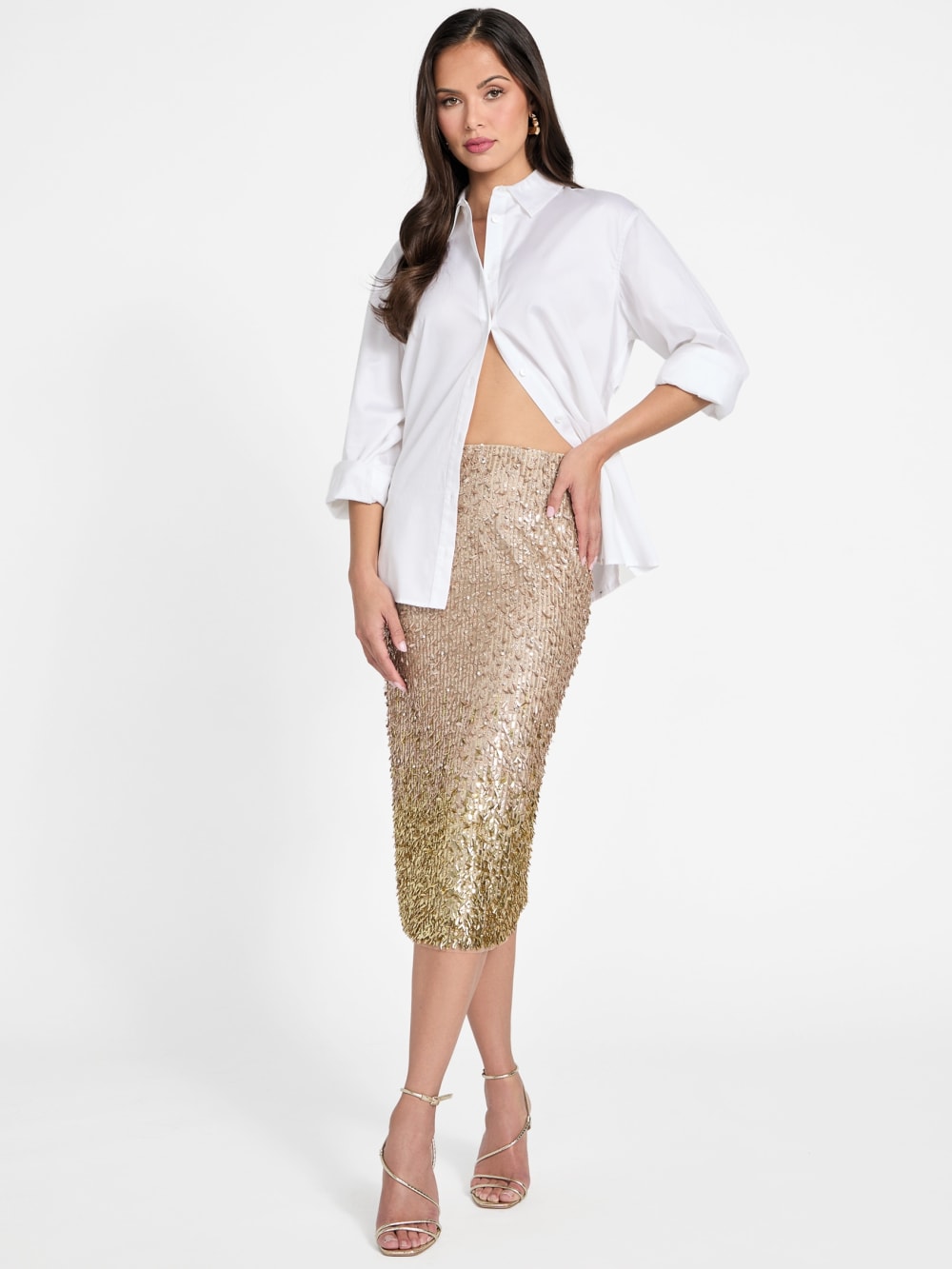 Marilyn Sequin Midi Skirt