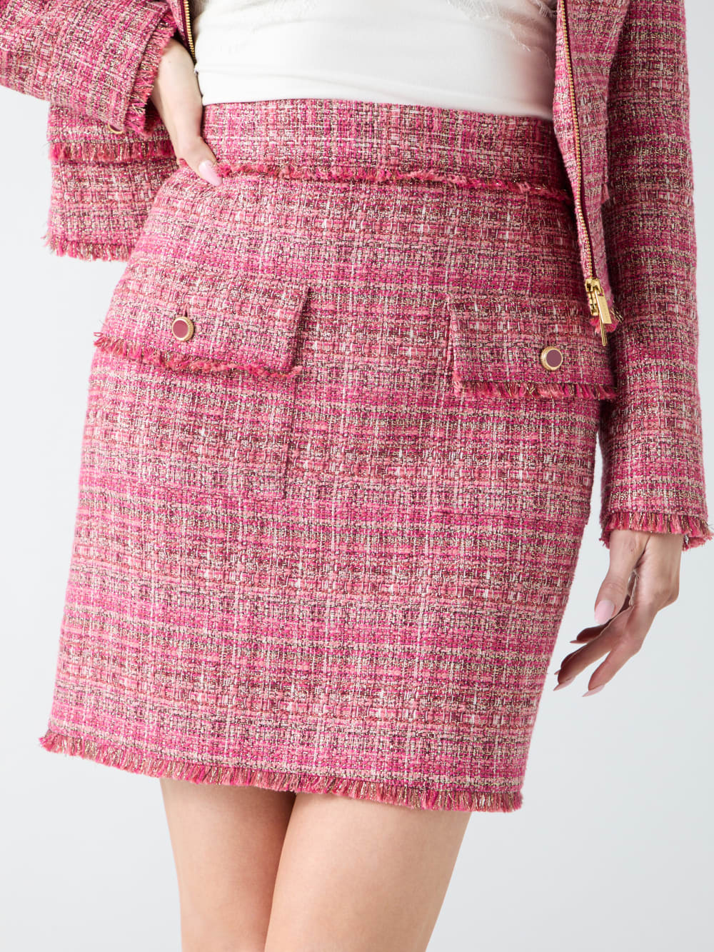 Eco Claudia Tweed Mini Skirt
