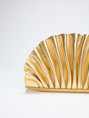 Shelly Metallic Leather Clutch