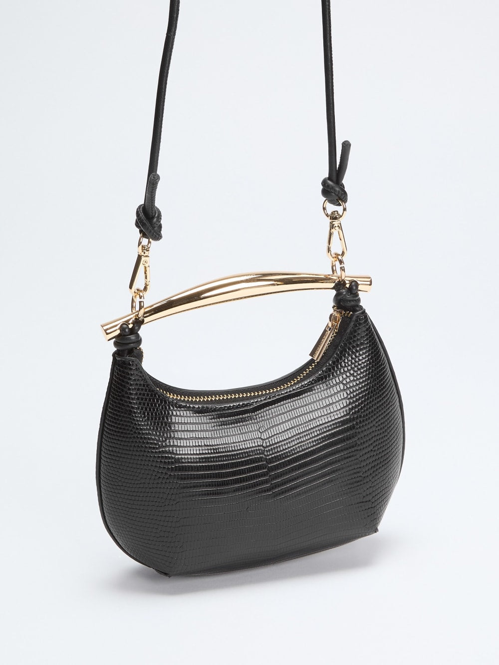 Victoria Leather Mini Hobo Bag