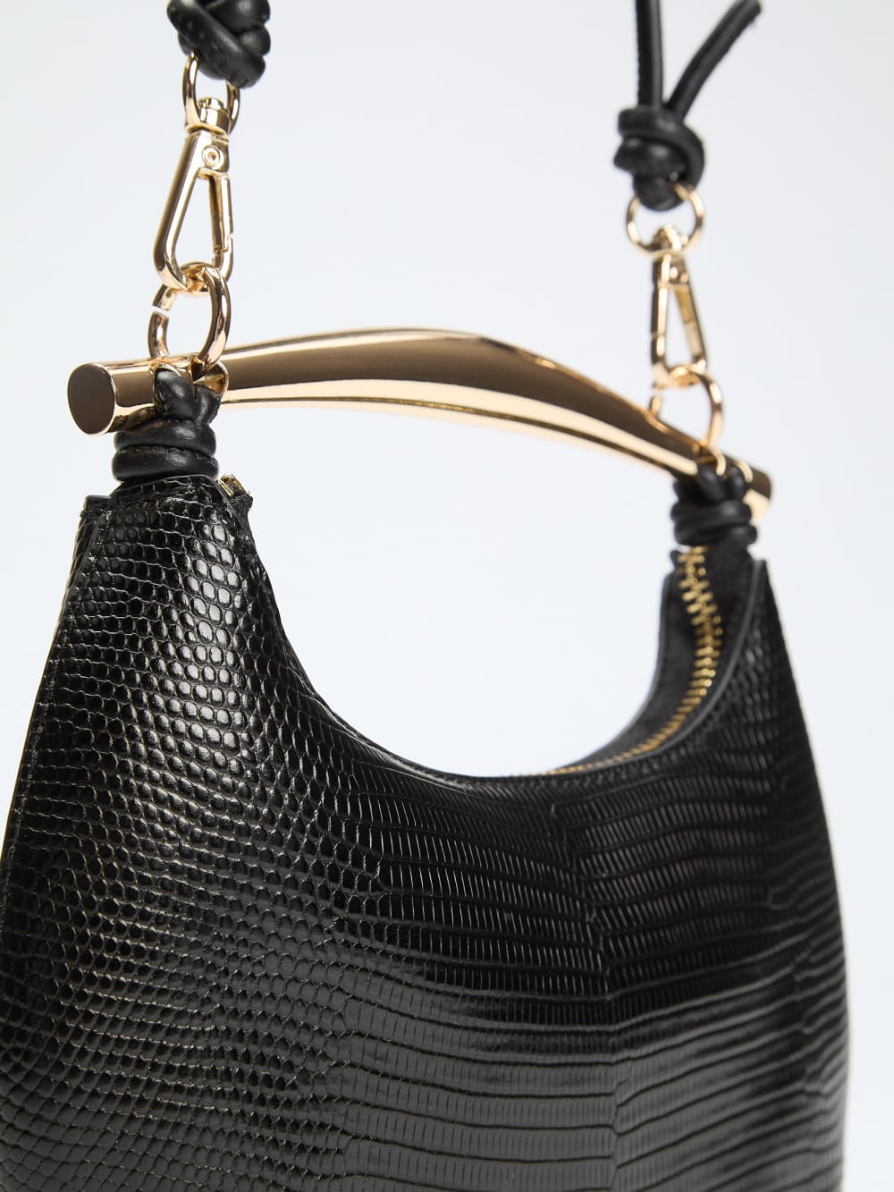 Victoria Leather Mini Hobo Bag