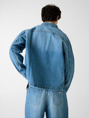 Oversize fit denim shirt