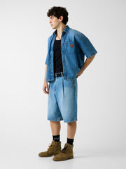 Oversize fit denim shirt
