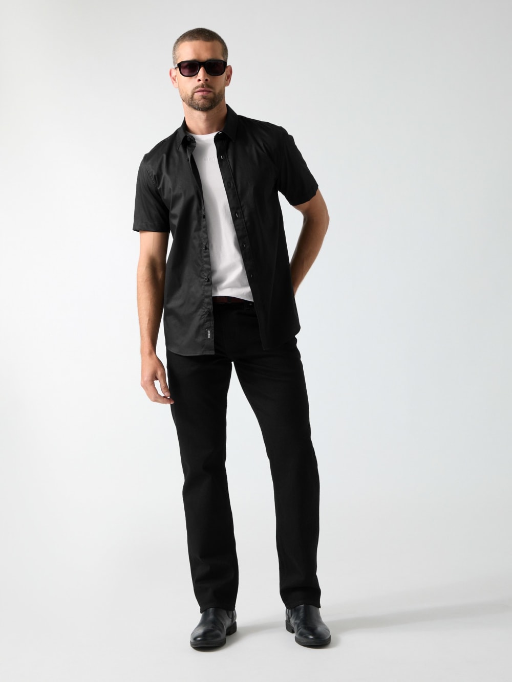 Luxe Stretch Short-Sleeve Shirt