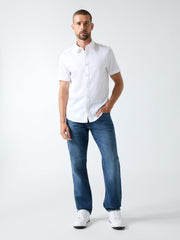 Luxe Stretch Short-Sleeve Shirt
