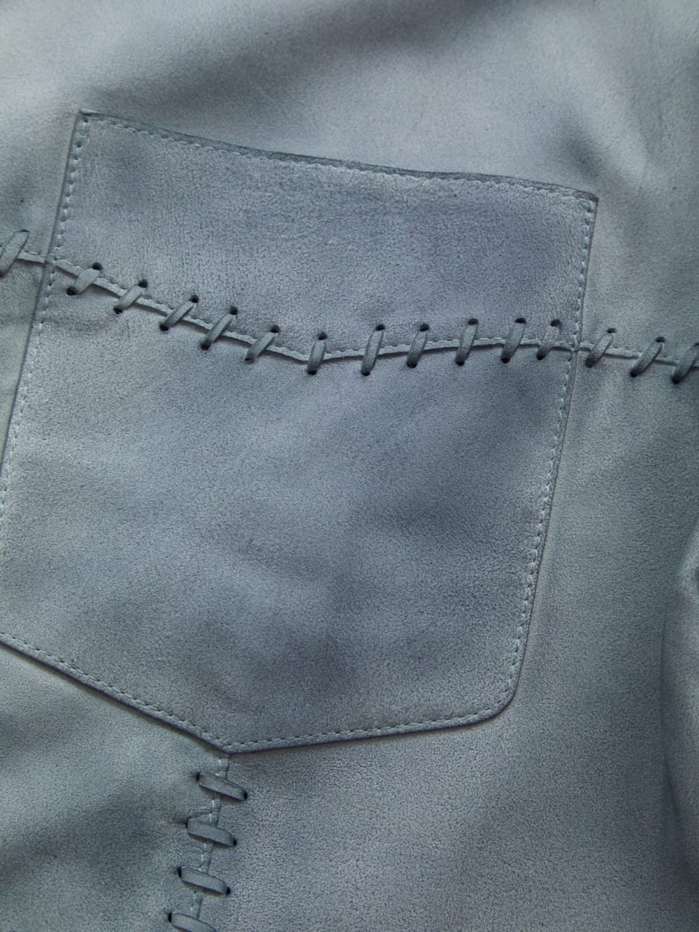 washed suede shirt