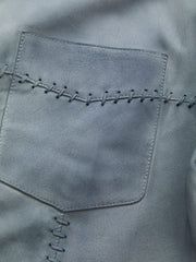 washed suede shirt