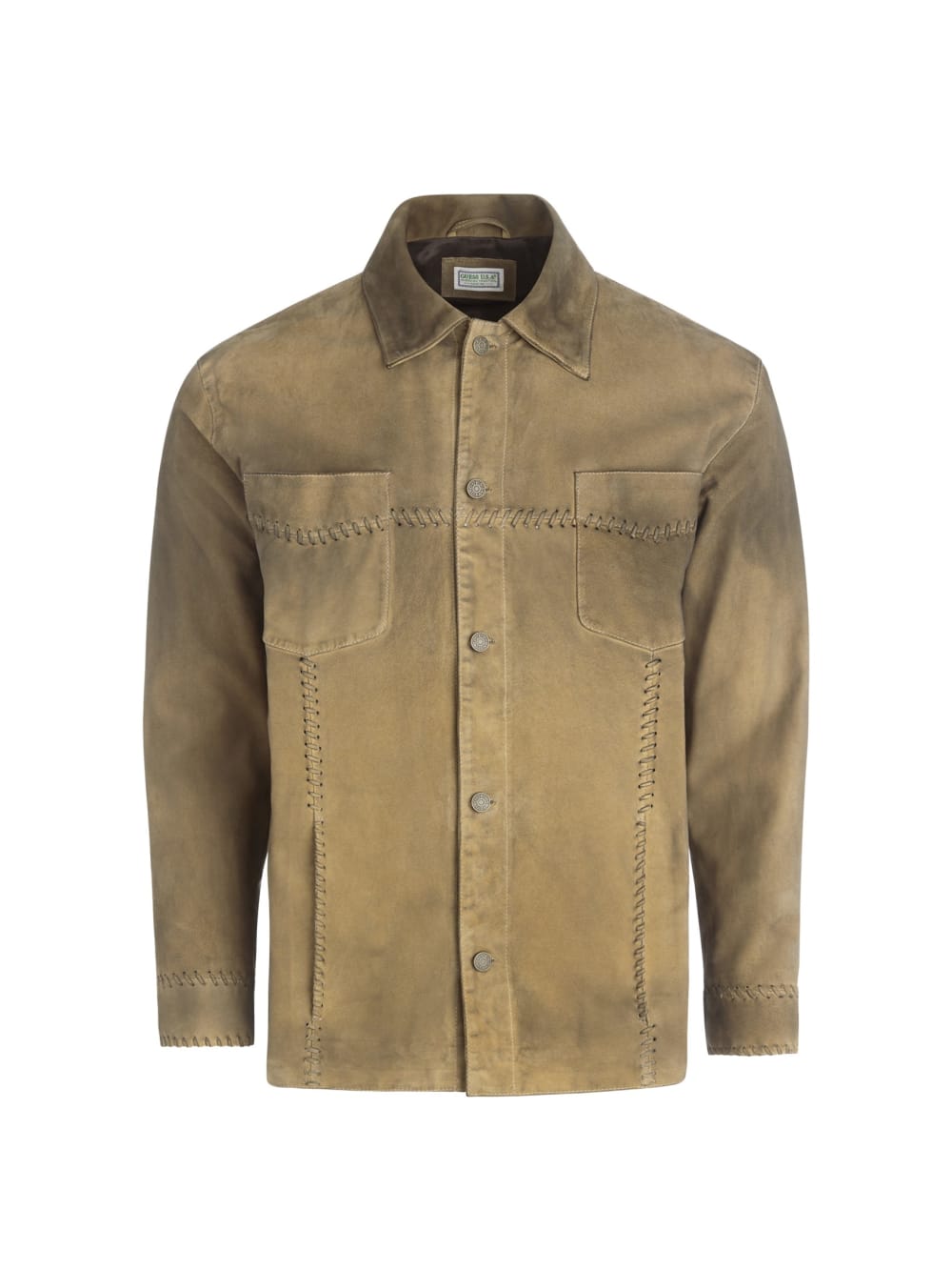 washed suede shirt