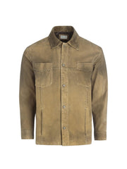 washed suede shirt