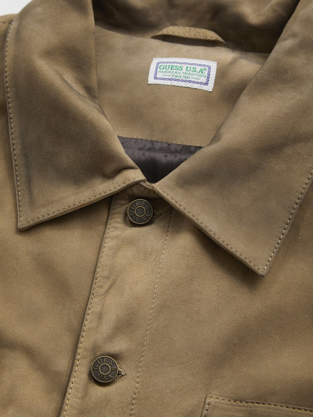 washed suede shirt