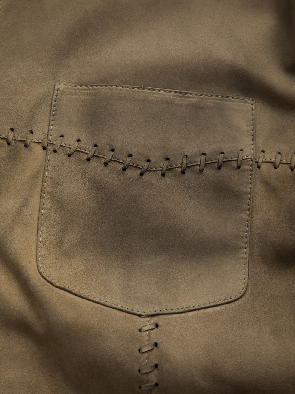 washed suede shirt