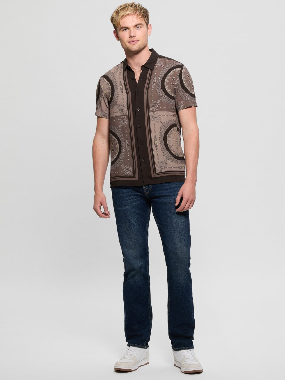 Eco Rayon Medallion Shirt