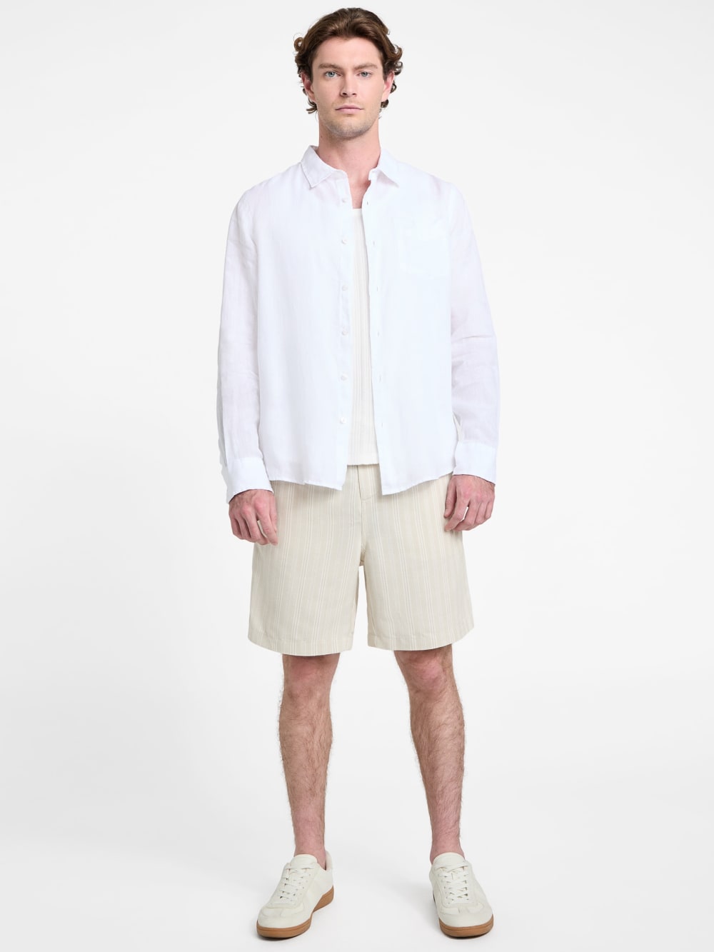 Eco Napa Linen-Blend Shirt