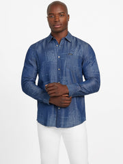 Eco Printed Bandana Twill Overshirt