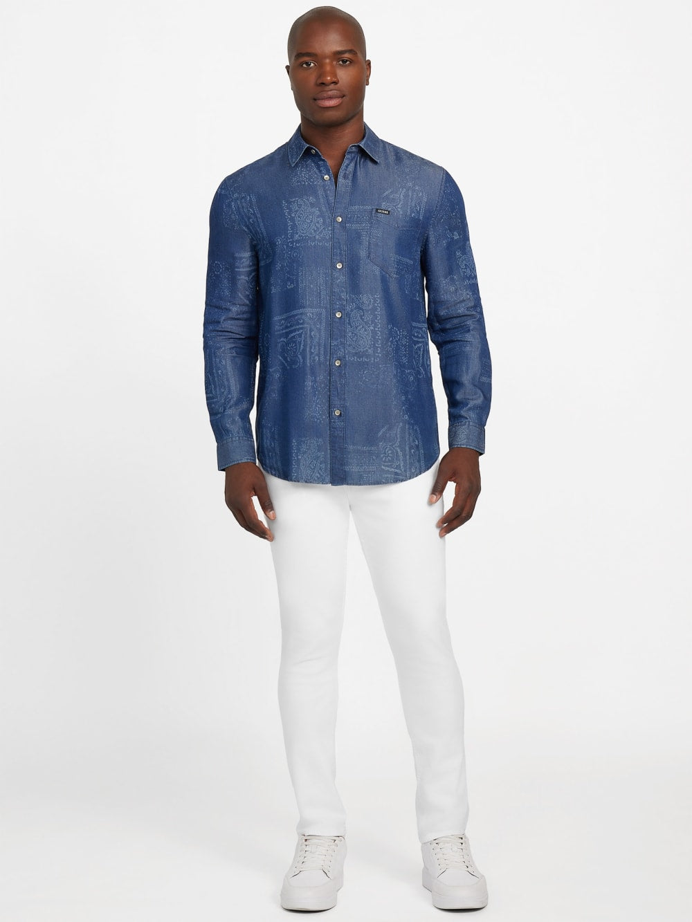 Eco Printed Bandana Twill Overshirt
