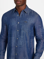 Eco Printed Bandana Twill Overshirt