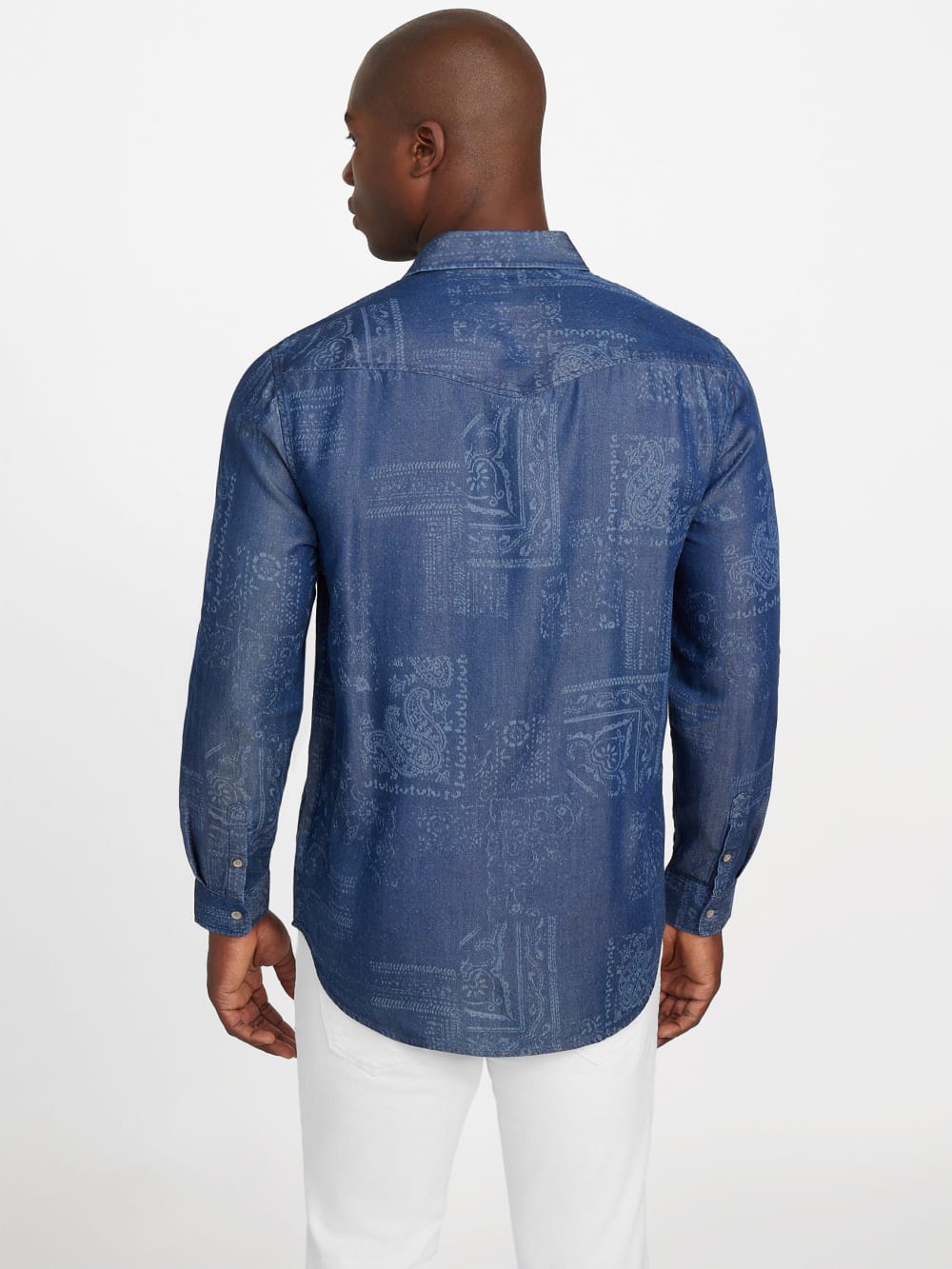 Eco Printed Bandana Twill Overshirt
