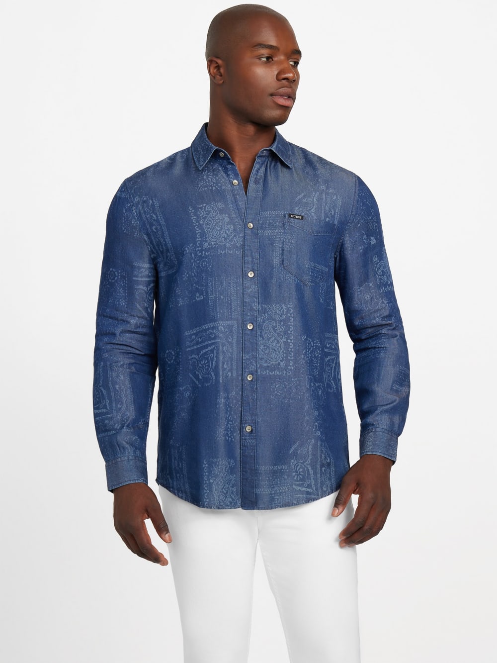 Eco Printed Bandana Twill Overshirt