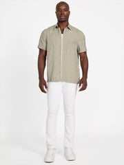 Eco Jacquard Foliage Pocket Shirt