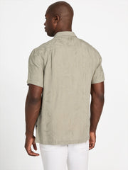 Eco Jacquard Foliage Pocket Shirt