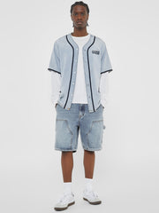 GUESS Originals Denim Baseball Shirt