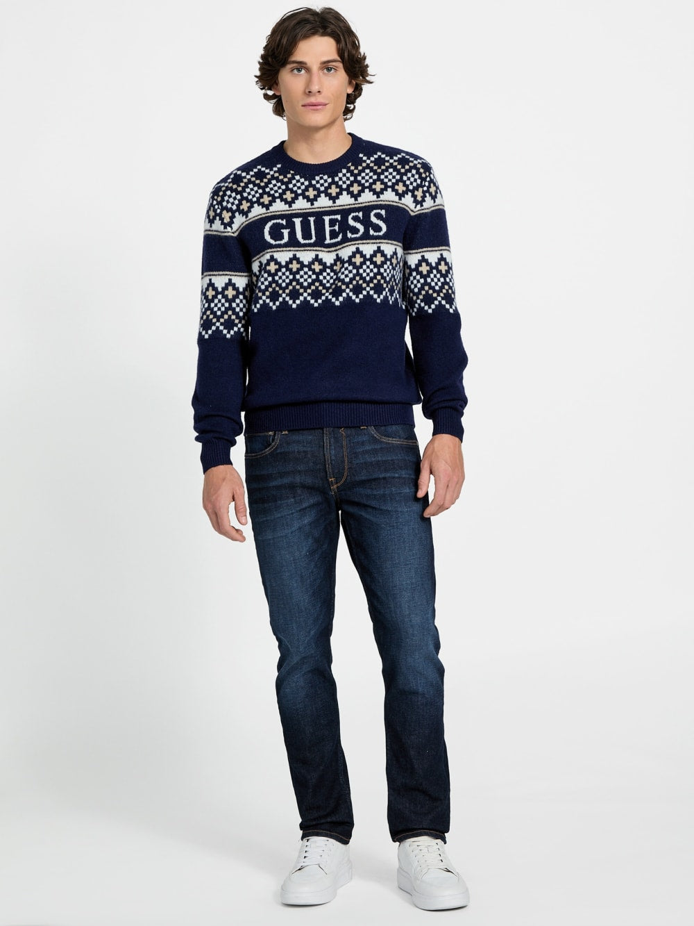 Nordic wool-blend logo sweater