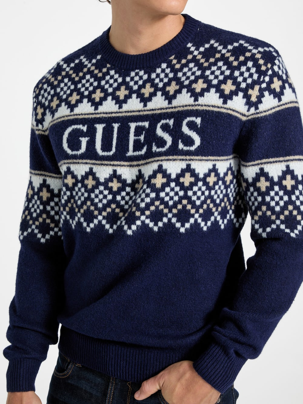 Nordic wool-blend logo sweater