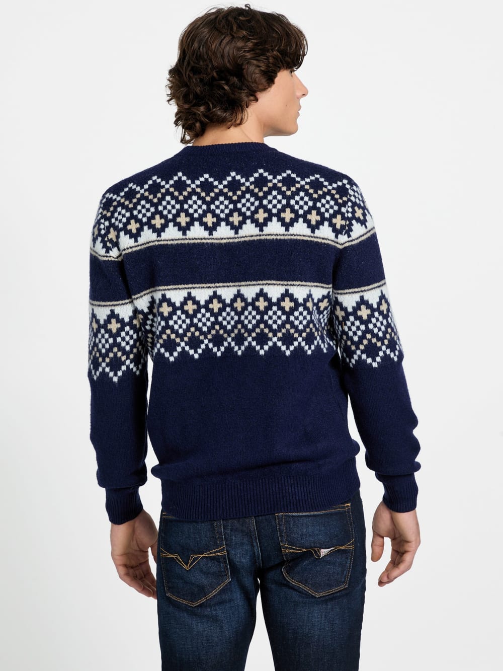 Nordic wool-blend logo sweater