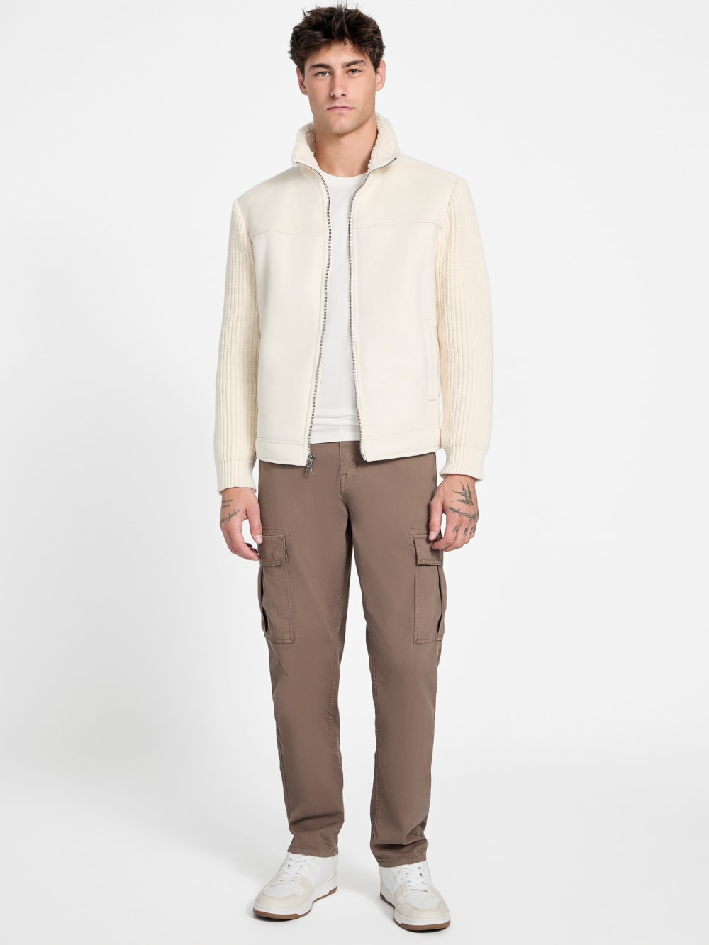 River Faux- Suede Knit Jacket