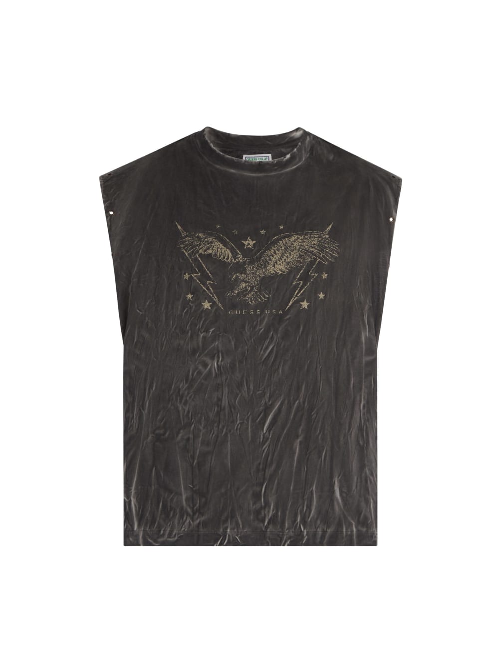 washed graphic muscle tank