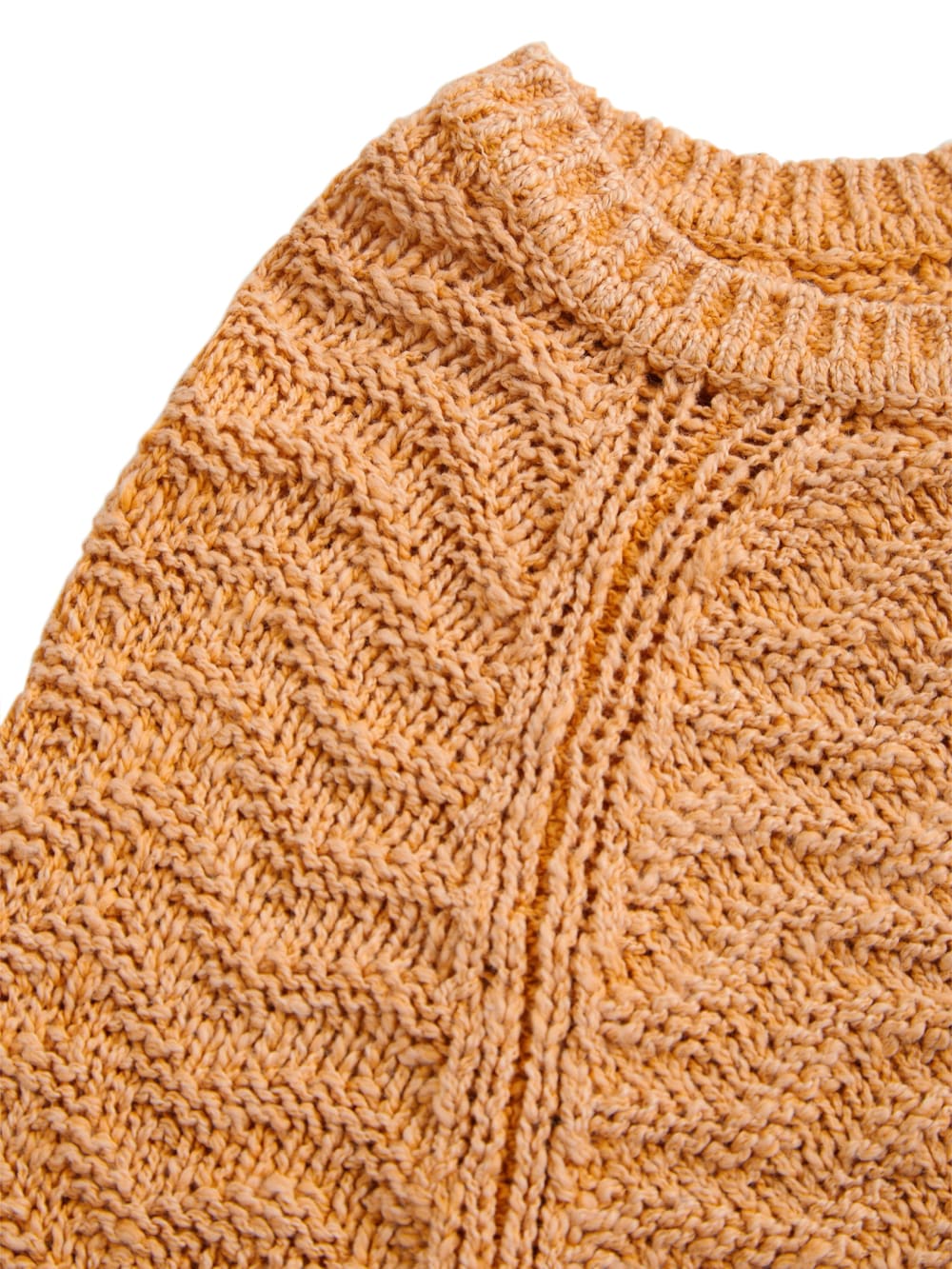 open herringbone sweater