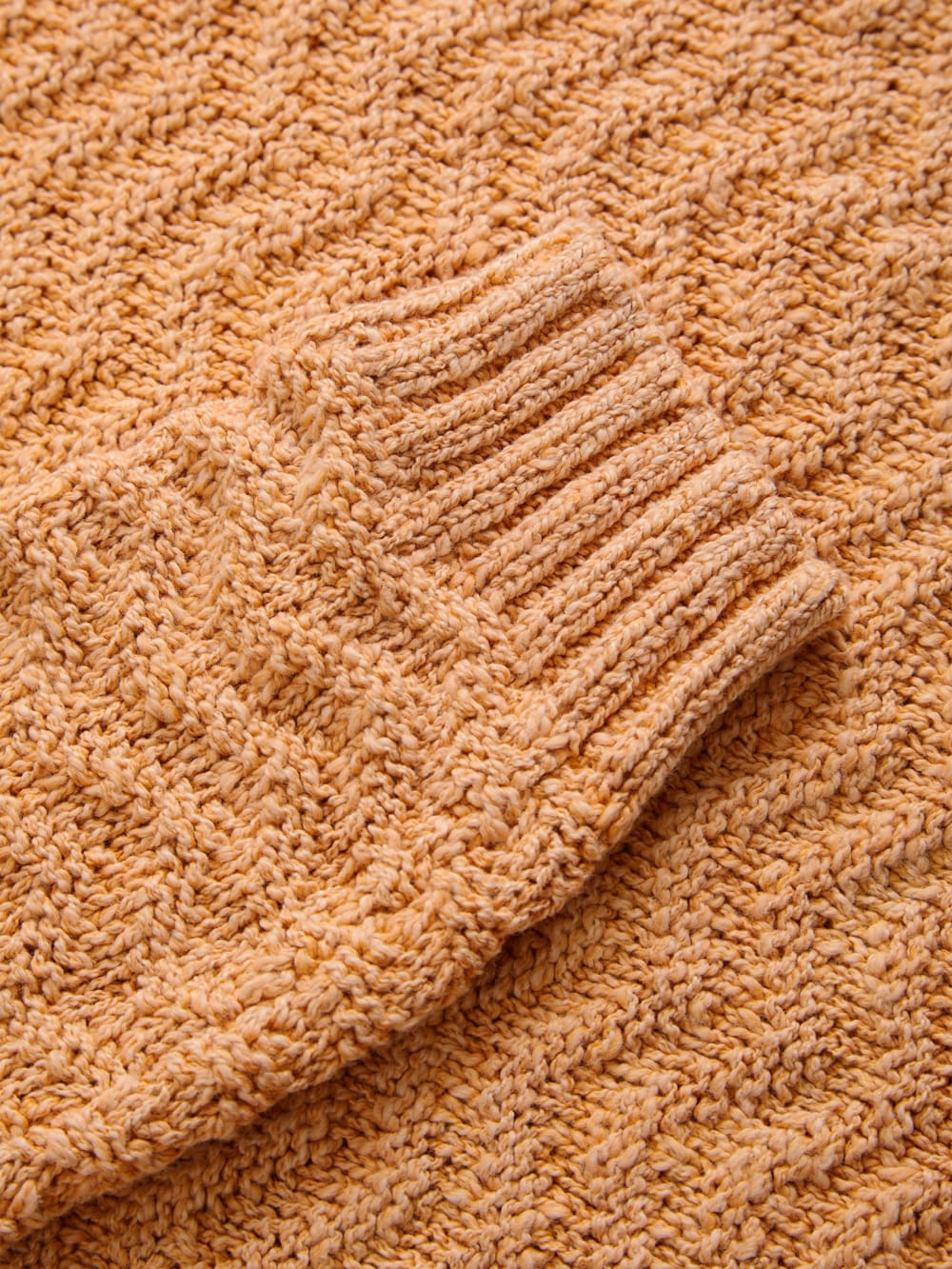 open herringbone sweater