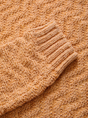 open herringbone sweater