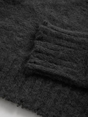 fuzzy wool-blend cardigan