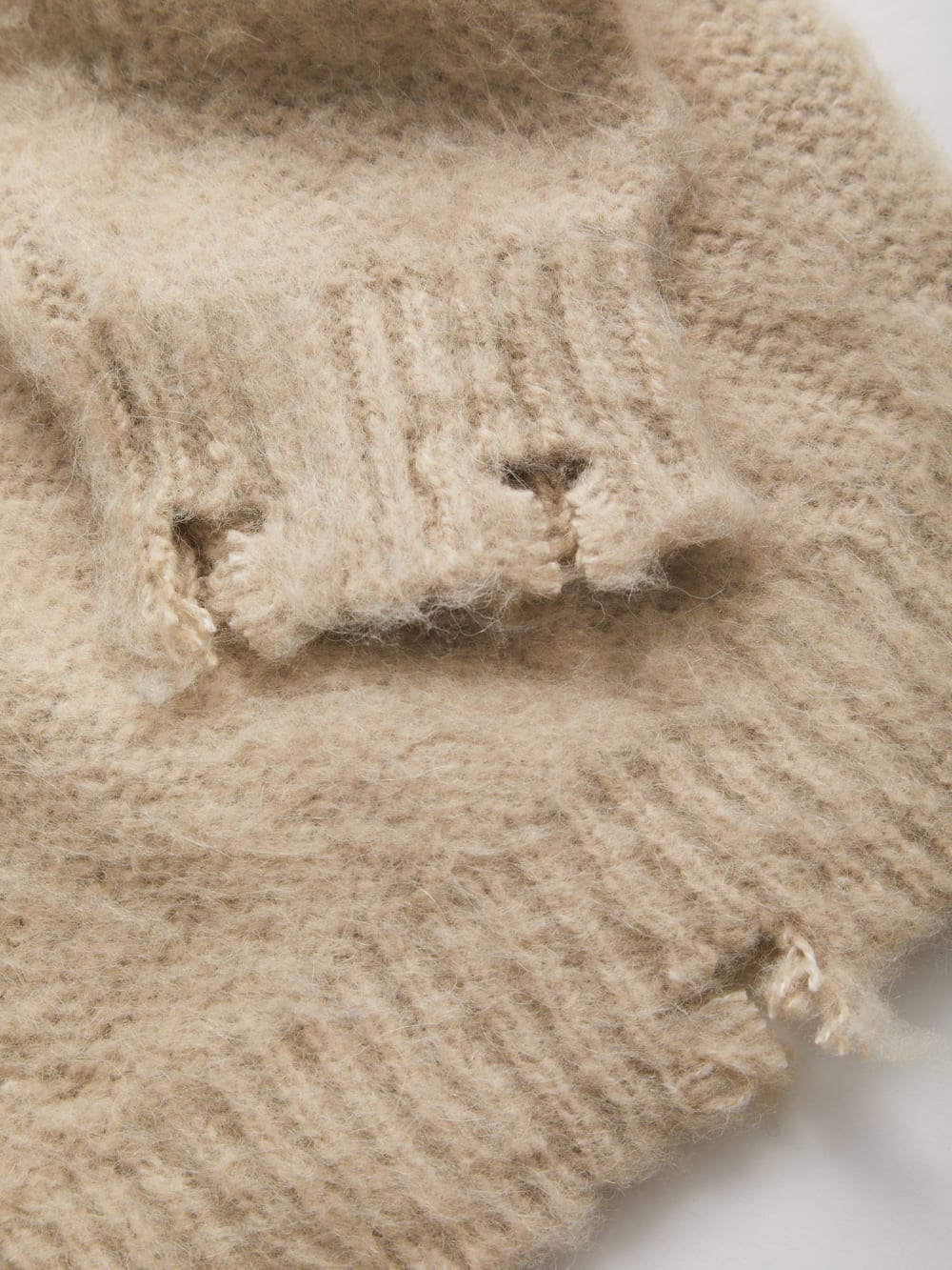 fuzzy wool-blend cardigan