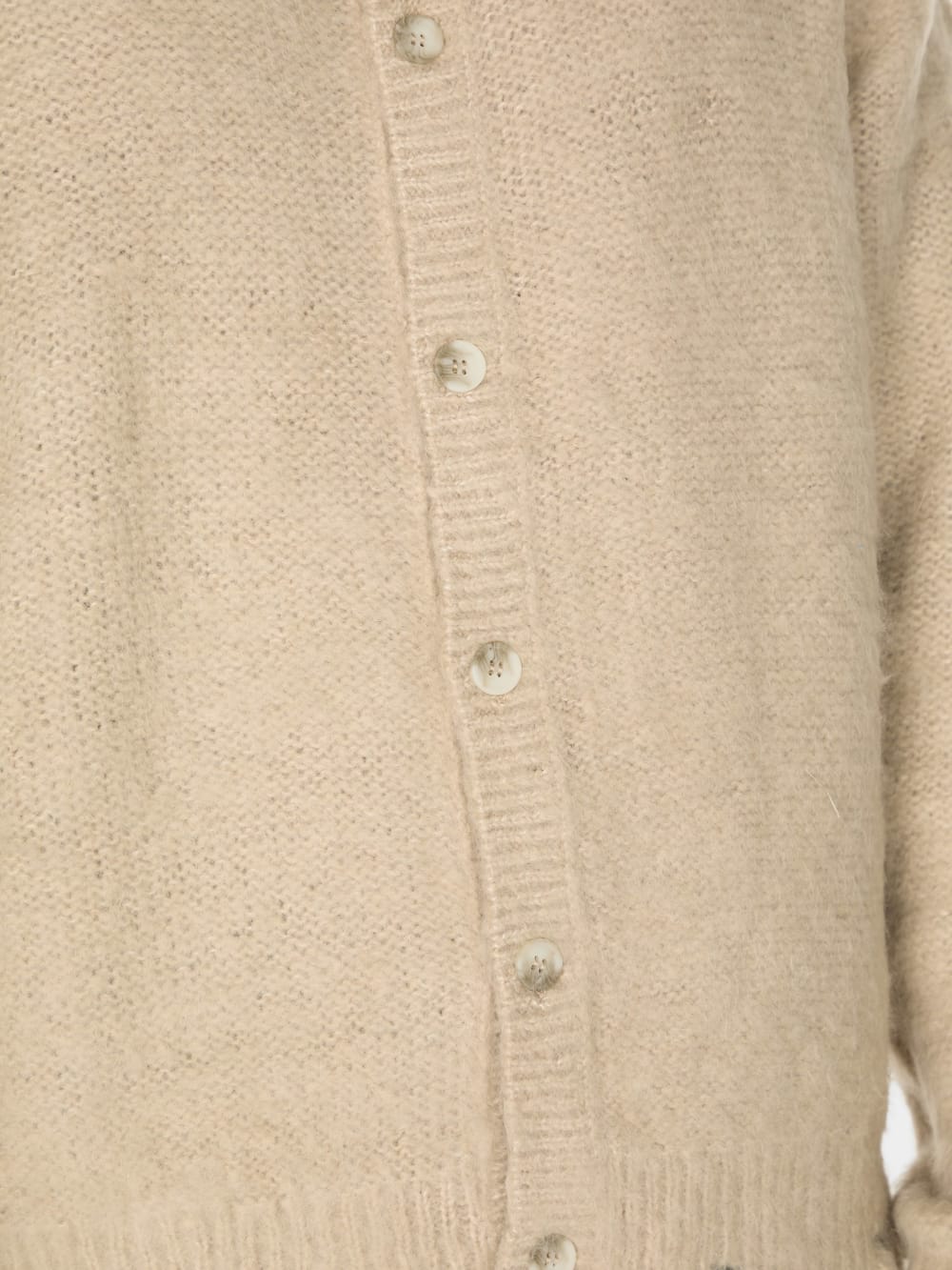 fuzzy wool-blend cardigan