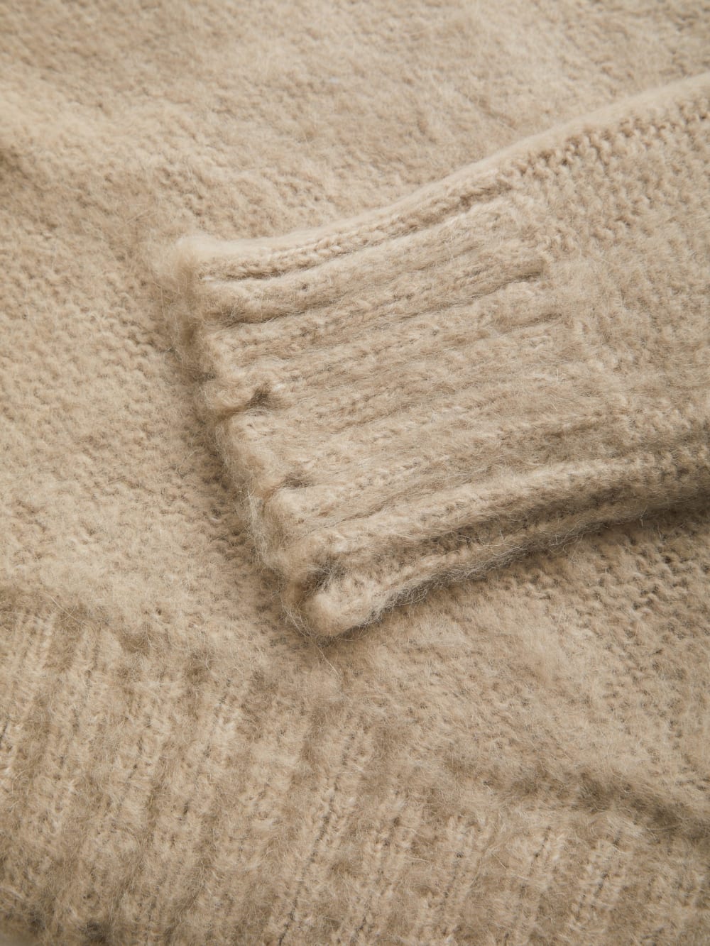 fuzzy wool-blend cardigan