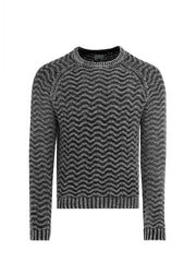 open herringbone sweater