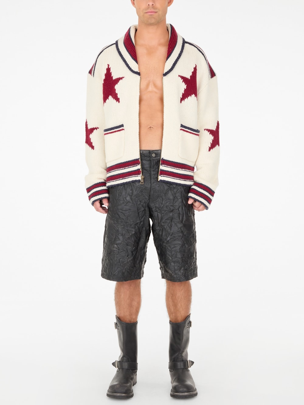 jacquard cardigan