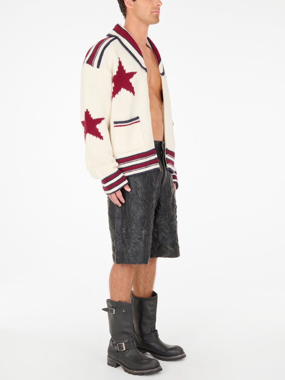 jacquard cardigan