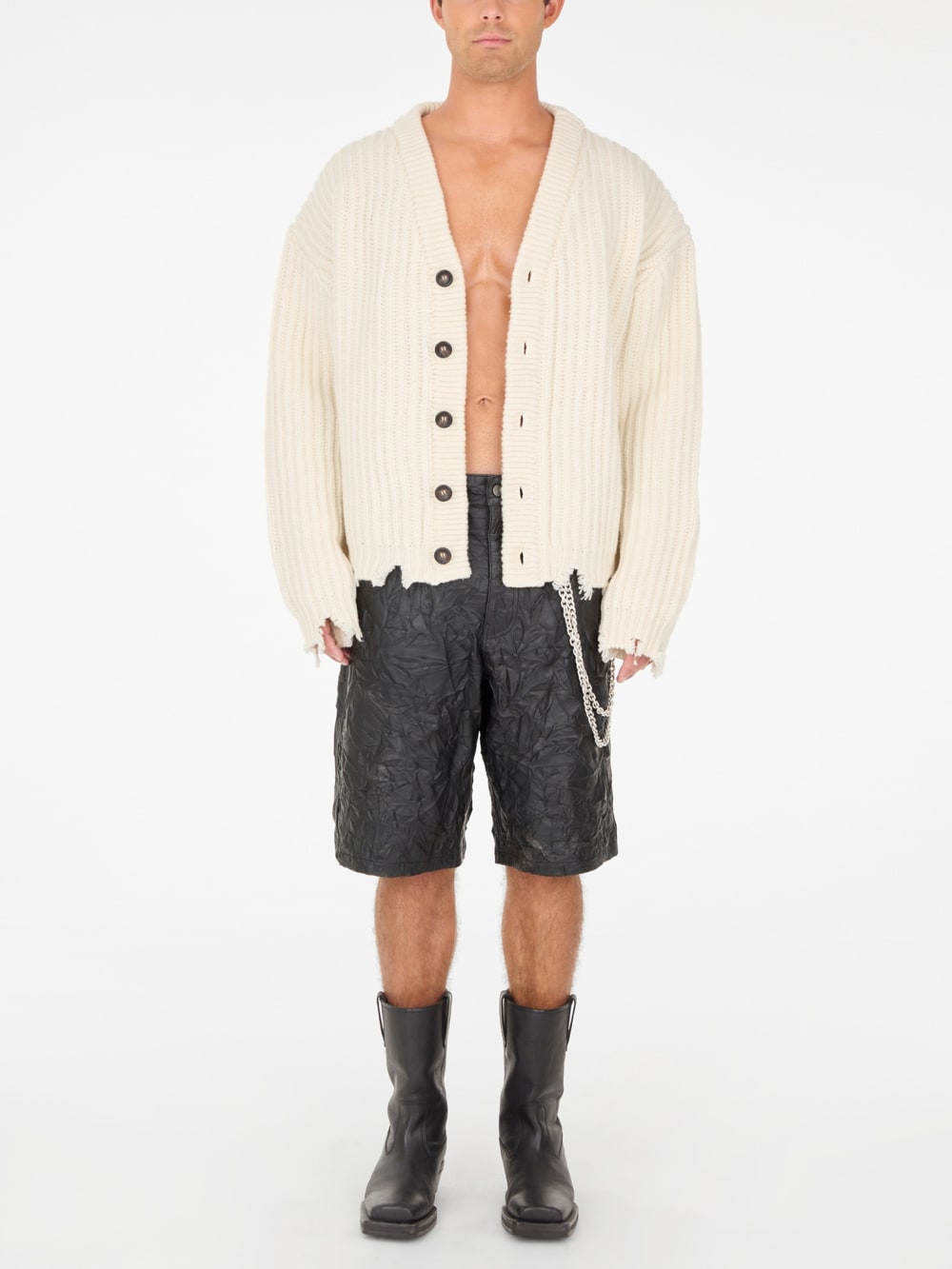 frayed cardigan