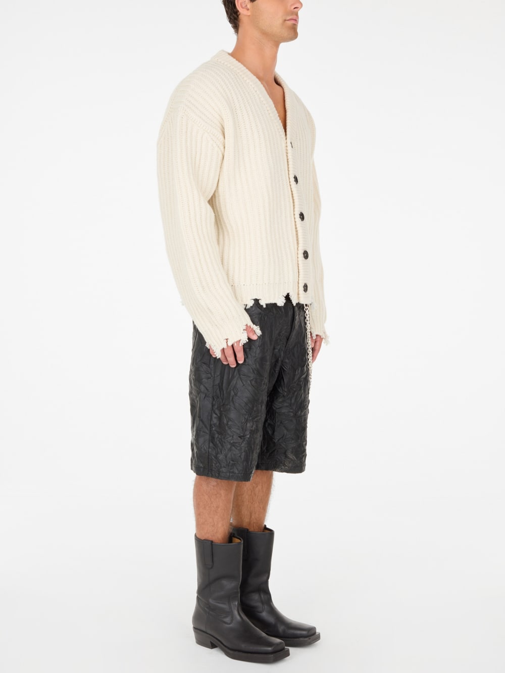 frayed cardigan
