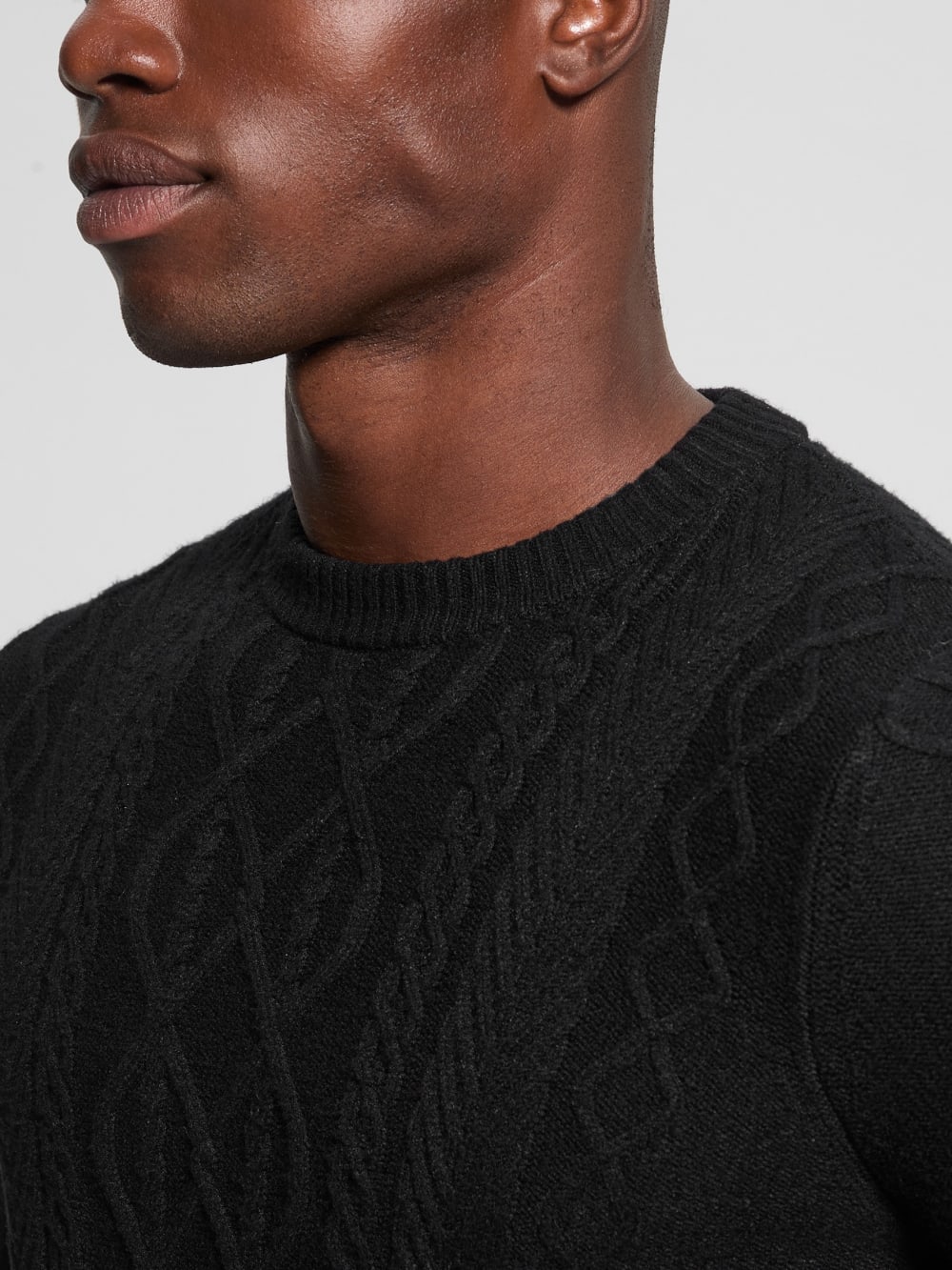 Eco Noah Crewneck Celtic Cable-Knit Sweater