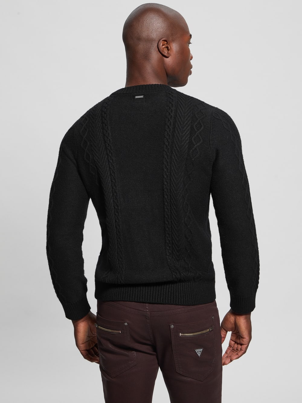 Eco Noah Crewneck Celtic Cable-Knit Sweater